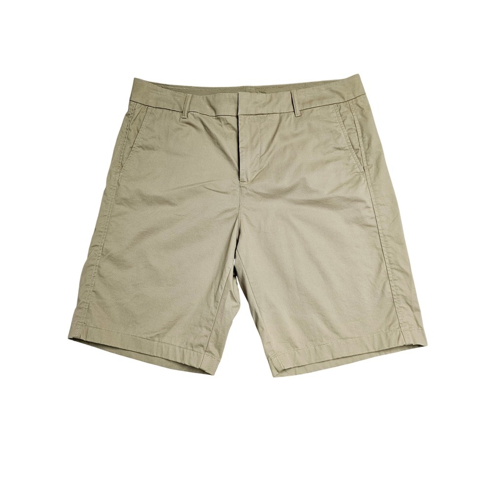 Quince Organic Stretch Cotton Chino Bermuda Shorts Light Khaki 16 LB53196-CFL01